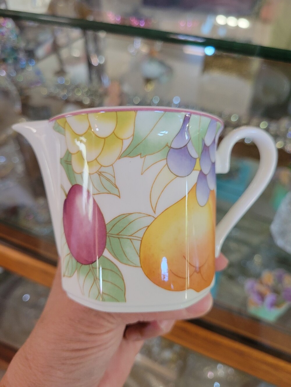 Villeroy & Boch Gallo Frutteto Bone China Creamer Germany 1990's Pretty! - Picture 2 of 12